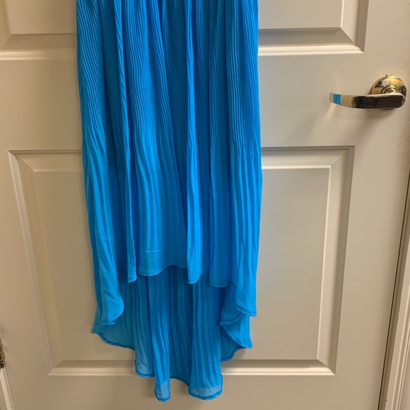 🌈 Red Paint Summer hi-lo style dress - Picture 4 of 6